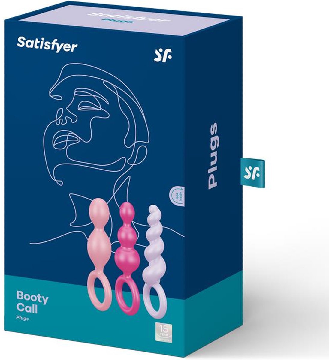 Pack 3 Plugs Silicone Colored 2020 Version - Roze