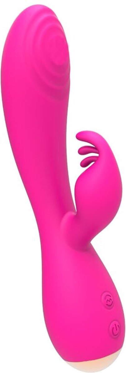 Nalone MAGIC STICK RABBIT VIBRATOR TRIPLE STIMULATING HEADS - PINK - Roze