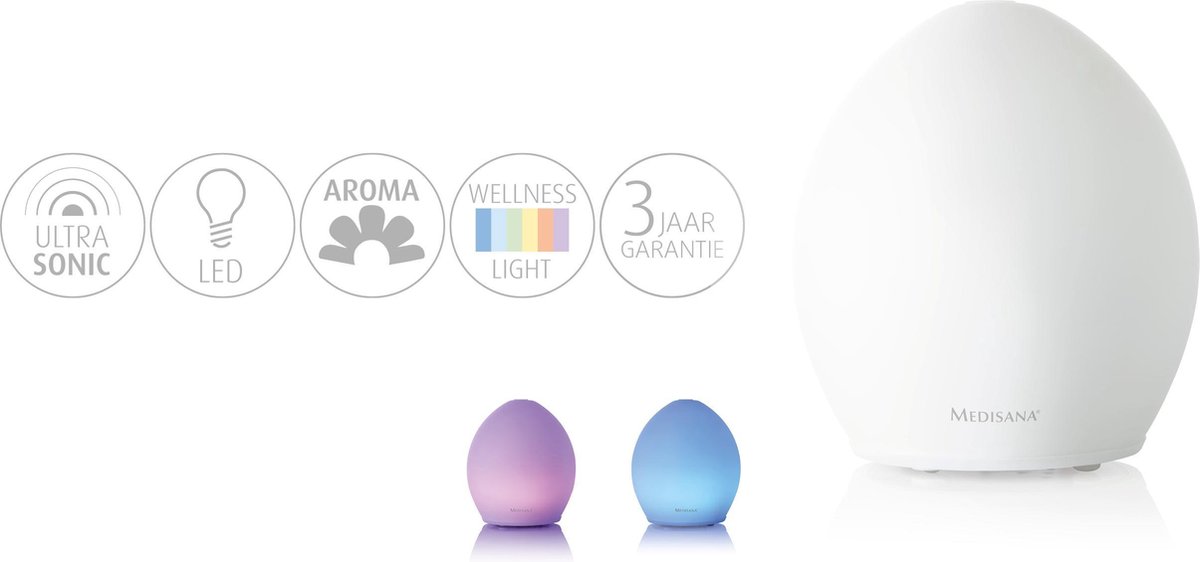 Medisana AD 635 Aroma vernevelaar glas