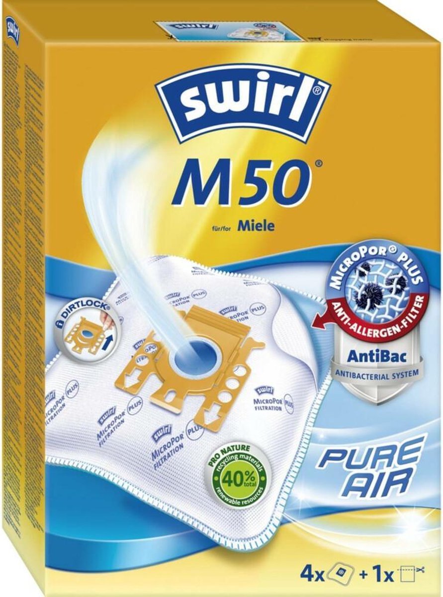Swirl M50 AirSpace Stofzuigerzak 4 stuk(s)