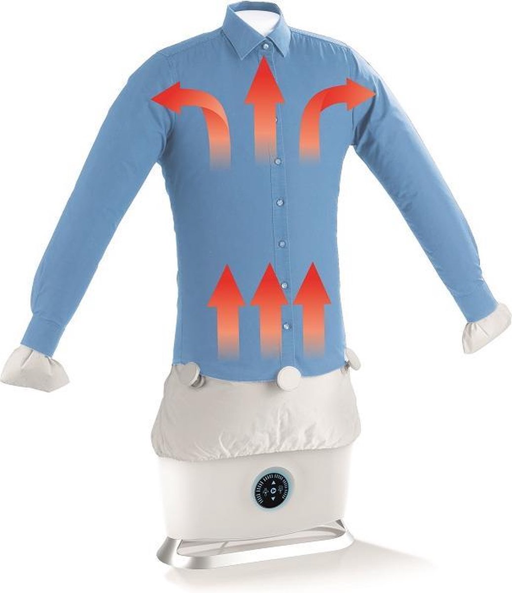 CleanMaxx Strijkmachine voor overhemden 1800 W - Wit