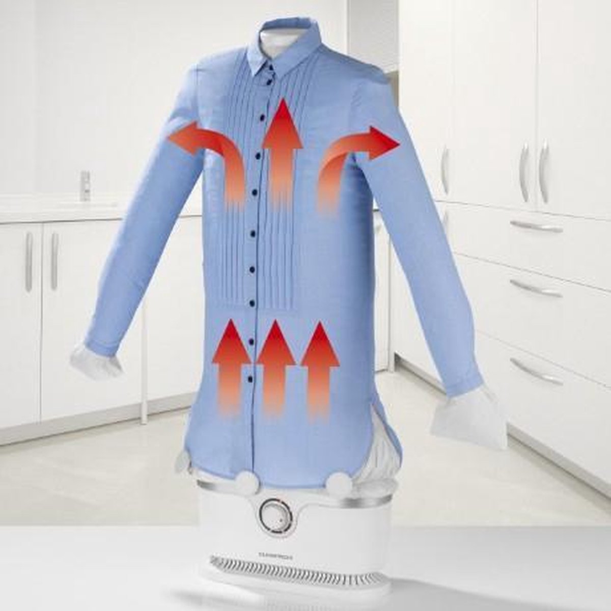 CleanMaxx Strijkmachine voor overhemden 1800 W - Wit