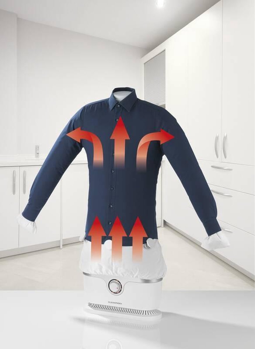 CleanMaxx Strijkmachine voor overhemden 1800 W - Wit