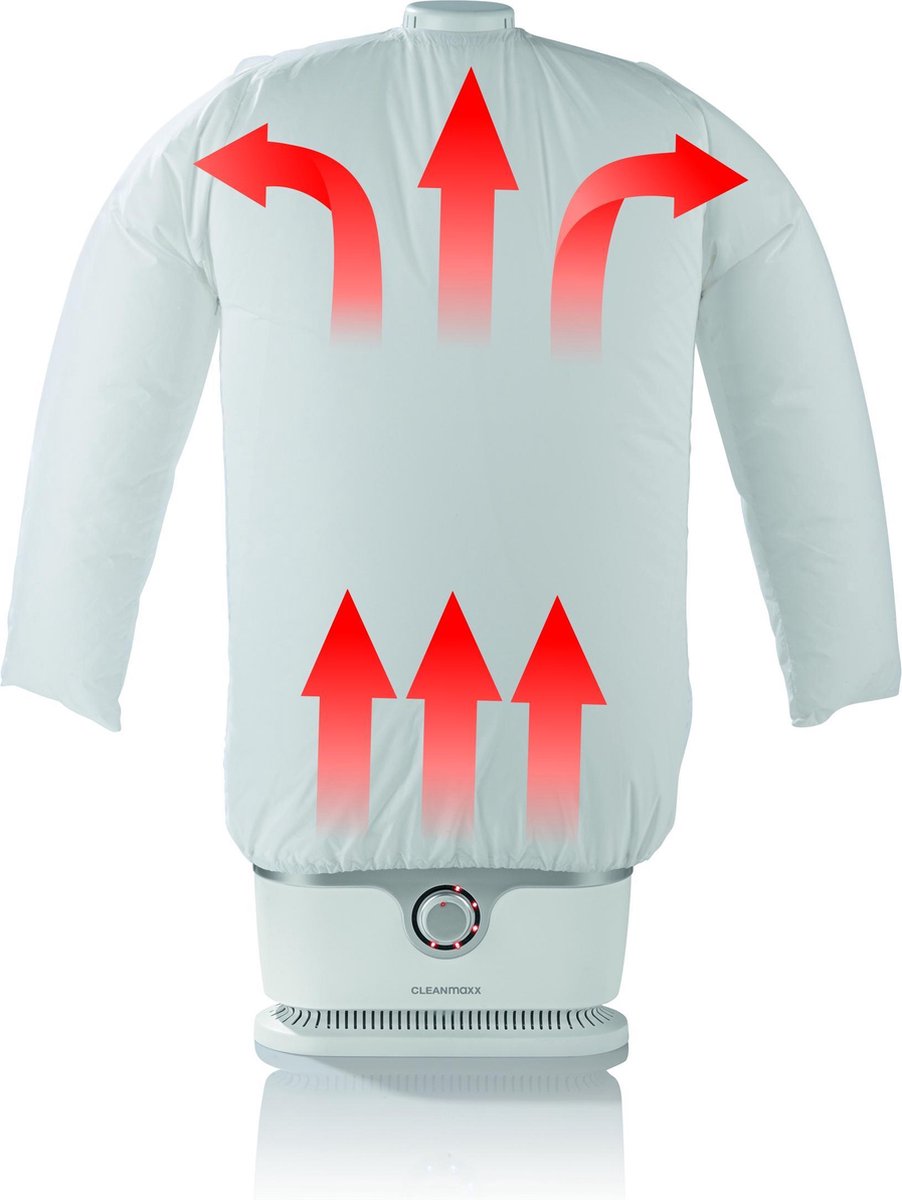 CleanMaxx Strijkmachine voor overhemden 1800 W - Wit