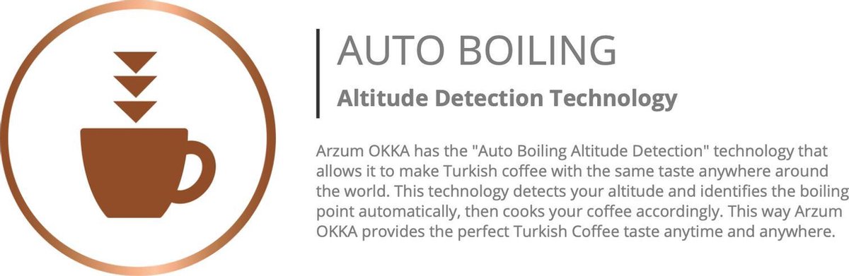 Arzum Okka Mokka-automaat Wit, Zilver - Silver