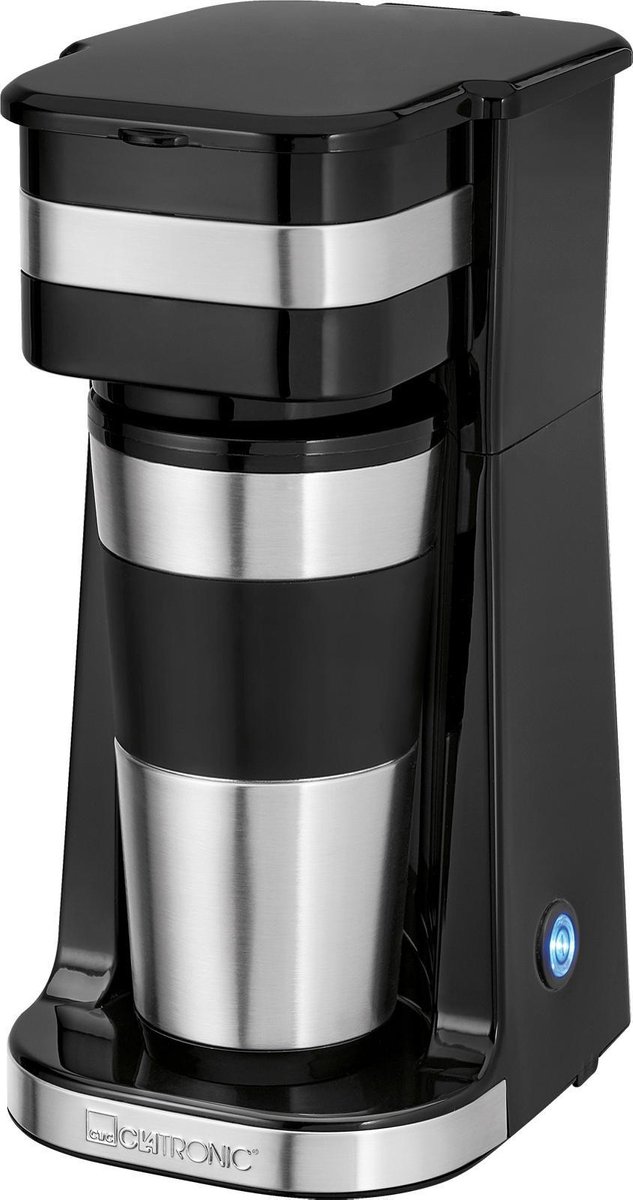 CLATRONIC KA 3733 Koffiezetapparaat RVS, Capaciteit koppen: 1 - Negro