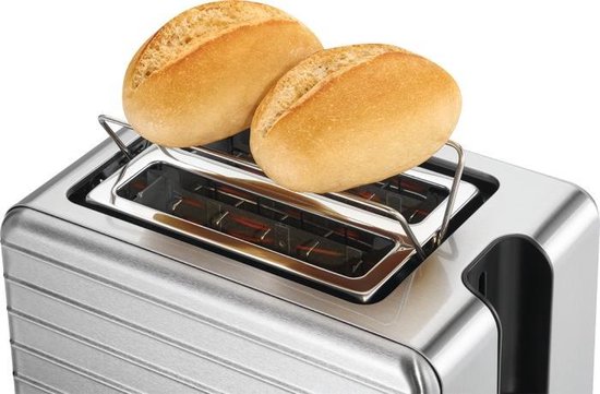 Profi Cook PC-TAZ 1110 Broodrooster Met broodrekje RVS - Zwart