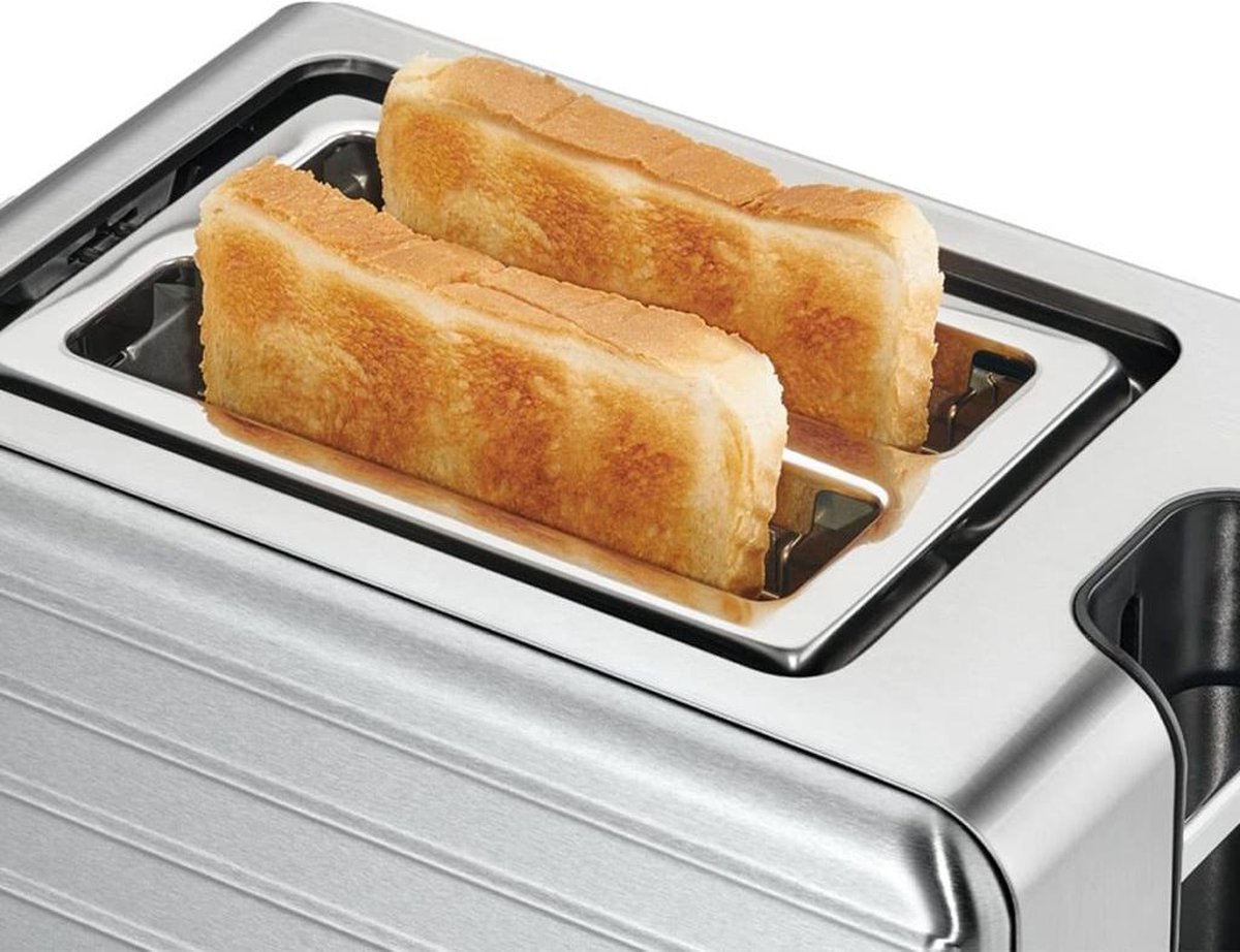 Profi Cook PC-TAZ 1110 Broodrooster Met broodrekje RVS - Zwart
