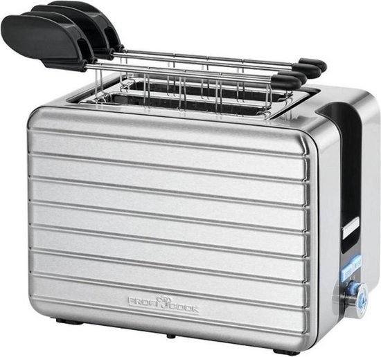 Profi Cook PC-TAZ 1110 Broodrooster Met broodrekje RVS - Zwart