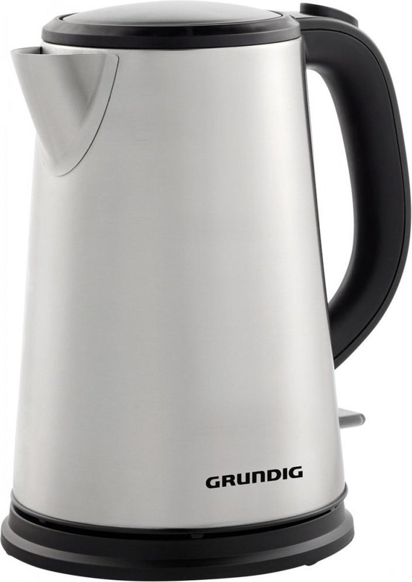 Grundig WK 5620 Waterkoker Snoerloos RVS, - Zwart