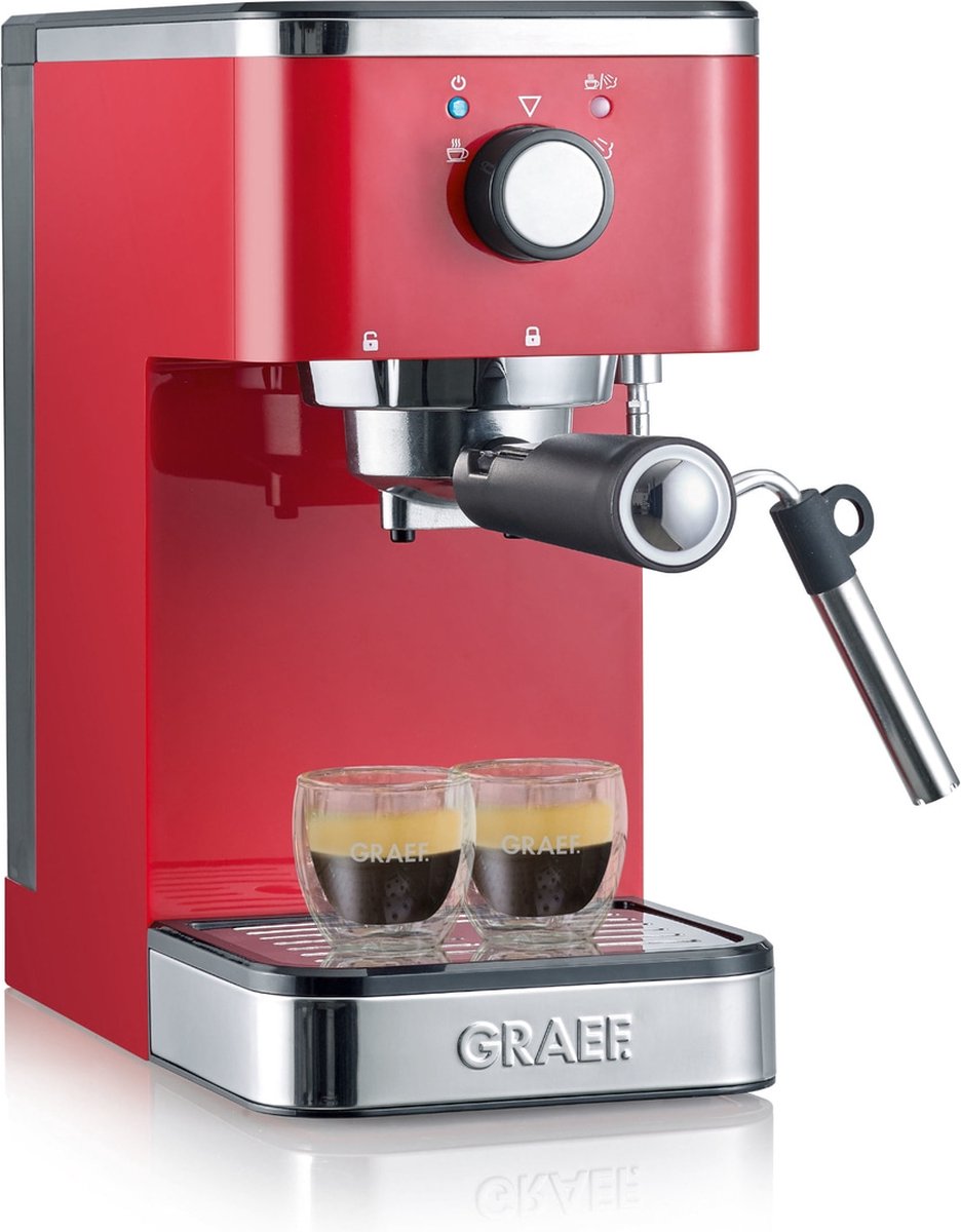 Graef Salita Espressomachine 1400 W - Rood