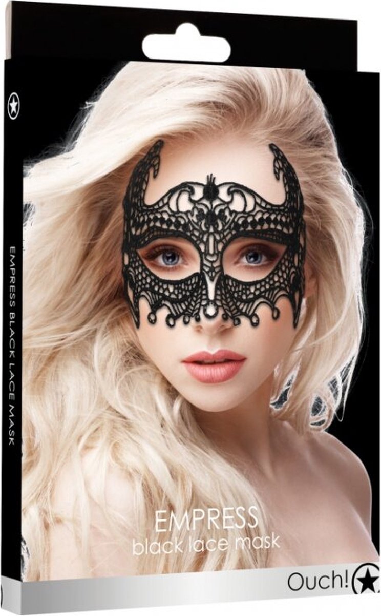 Shots Empress Black Lace Mask - Black - Zwart