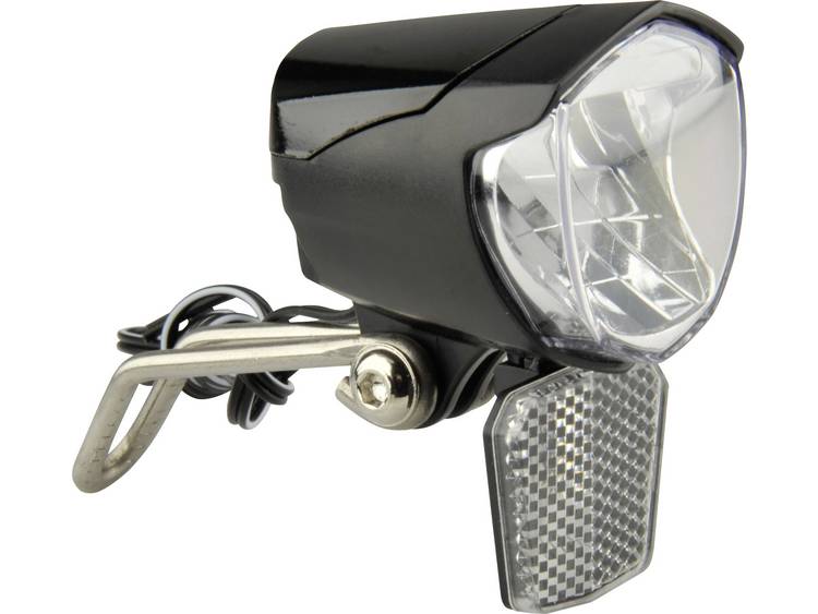 Fischer Fahrrad Koplamp 85355 LED werkt op de dynamo - Zwart