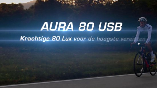 Sigma Koplamp AURA 80 LED werkt op een accu - Zwart