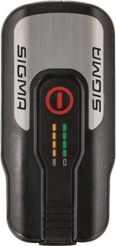 Sigma Koplamp AURA 80 LED werkt op een accu - Zwart