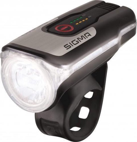 Sigma Koplamp AURA 80 LED werkt op een accu - Zwart
