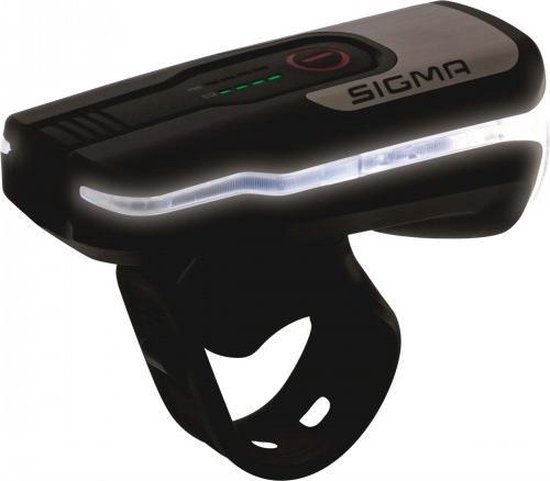 Sigma Koplamp AURA 80 LED werkt op een accu - Zwart