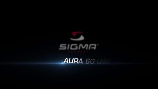 Sigma Koplamp AURA 60 LED werkt op een accu - Zwart