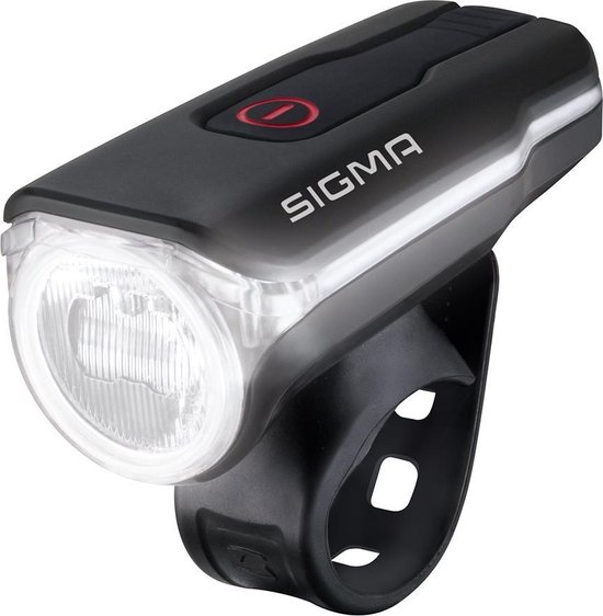 Sigma Koplamp AURA 60 LED werkt op een accu - Zwart