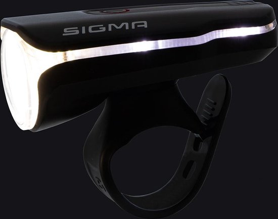 Sigma Koplamp AURA 60 LED werkt op een accu - Zwart