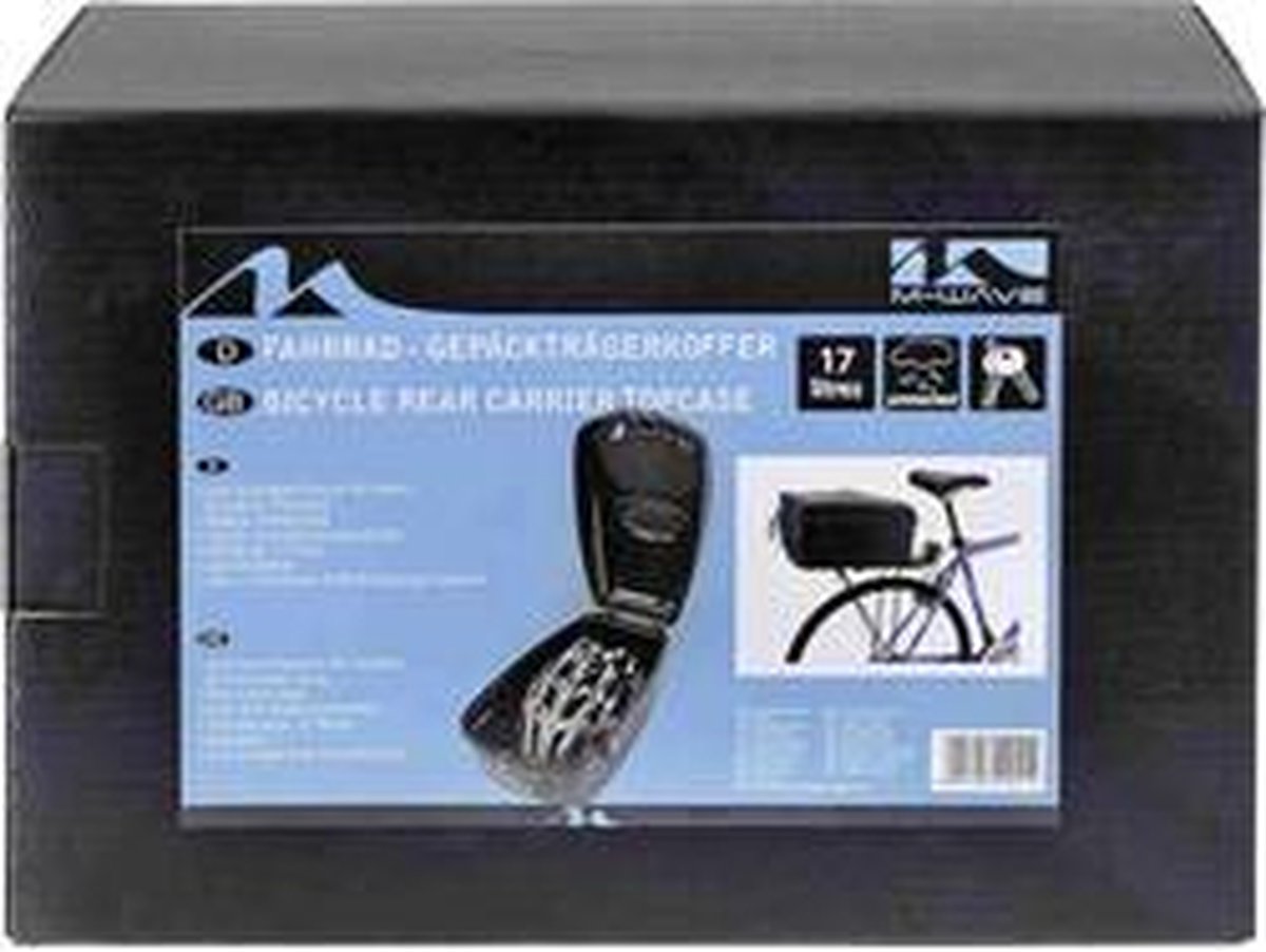 M-wave Topcase Amsterdam L Fietsmand, achter - Zwart