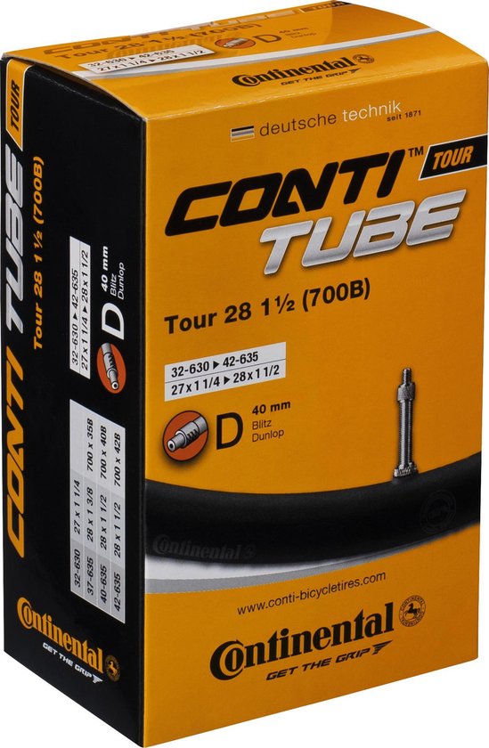 Continental Binnenband 28 inch Tour 28 ALL 32/622-47/622 Dunlop-ventiel (DV) - Zwart