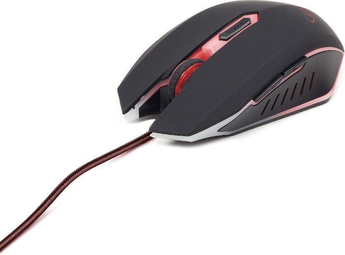 Gembird MUSG-001-R - Gaming muis, zwart/ - Rood