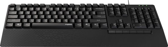 Rapoo - NK2000 - toetsenbord - bedraad - desktop - pc - laser - Zwart