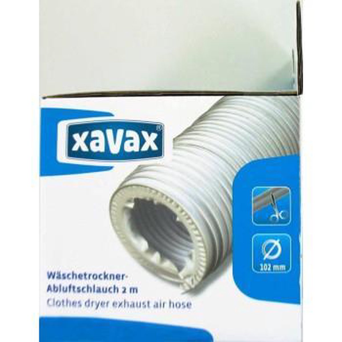 Xavax 00110944 - 2 m x 102 mm Afvoerslang voor wasdroger - Wit