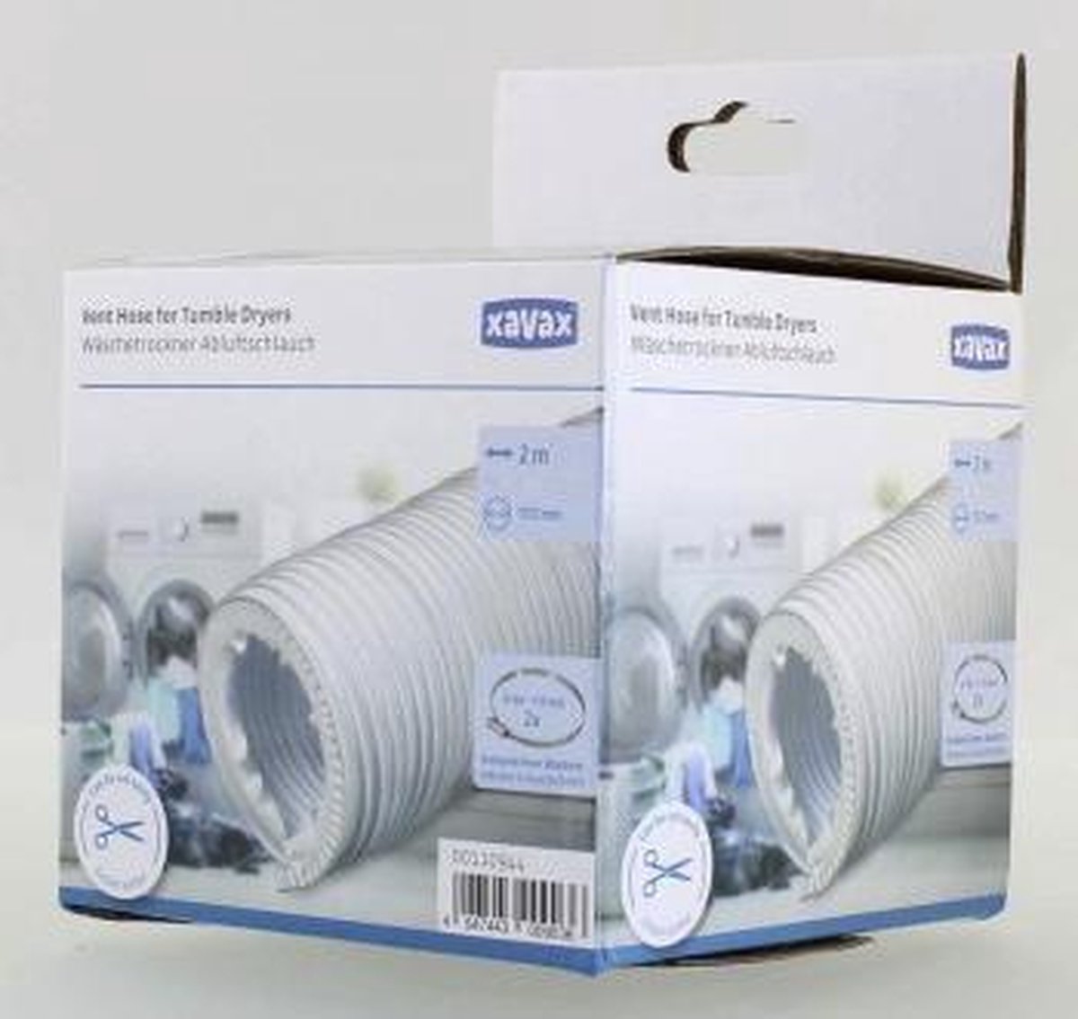 Xavax 00110944 - 2 m x 102 mm Afvoerslang voor wasdroger - Wit