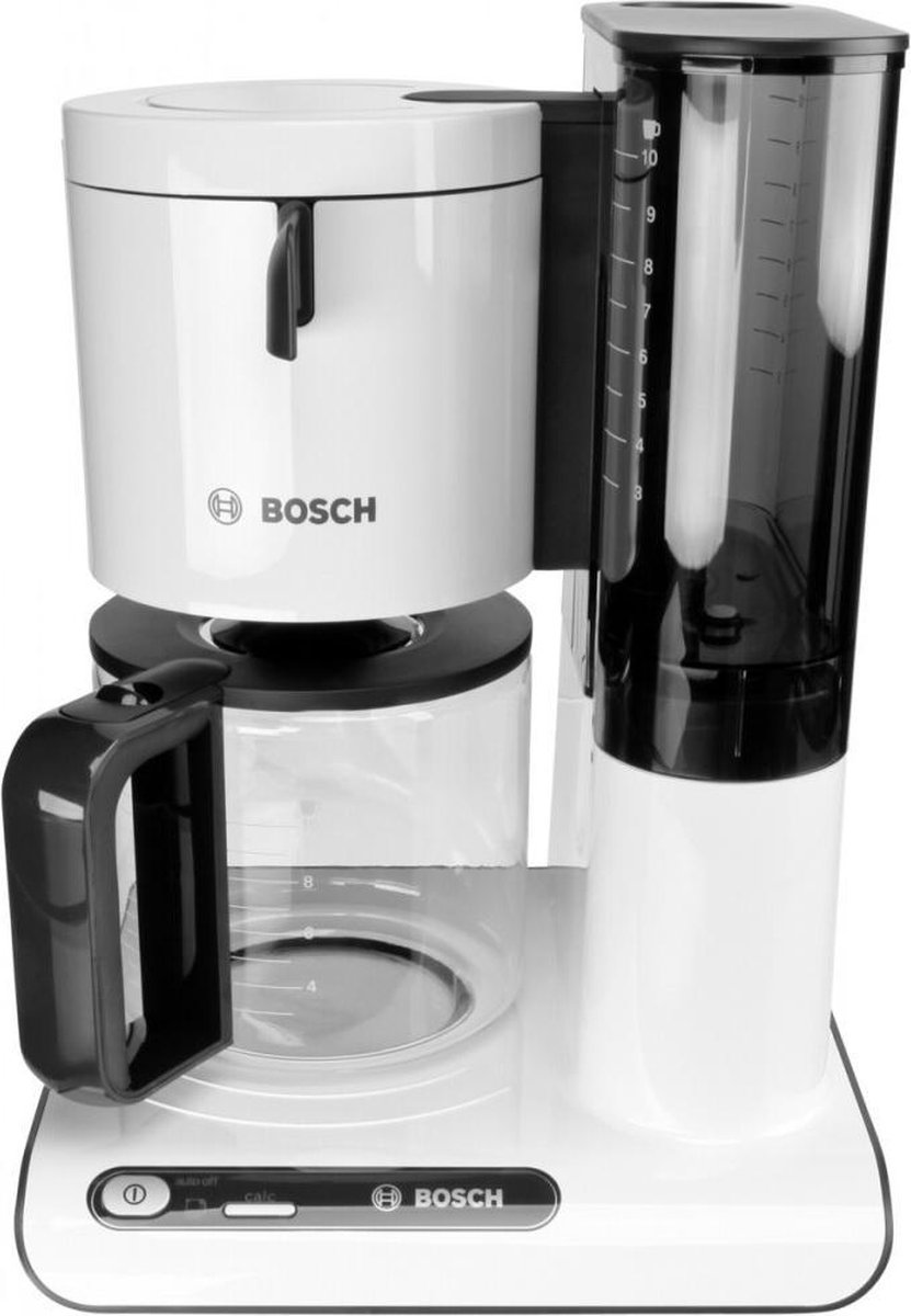 Bosch TKA8011 Koffiezetapparaat, Antraciet Capaciteit koppen: 10 Glazen kan, Warmhoudfunctie - Wit