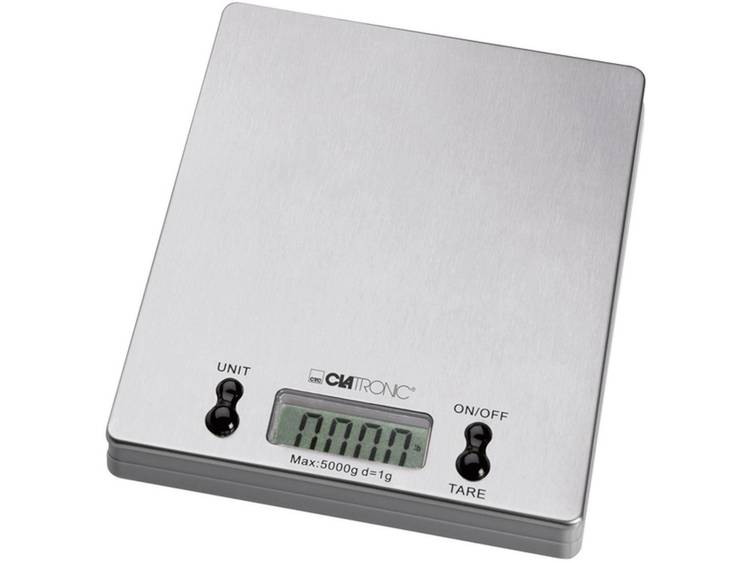 CLATRONIC KW 3367 Keukenweegschaal Digitaal Weegbereik (max.): 5 kg RVS