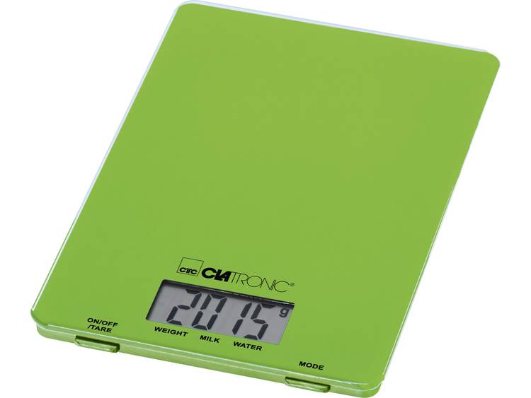CLATRONIC KW 3626 Keukenweegschaal Digitaal Weegbereik (max.): 5 kg - Groen