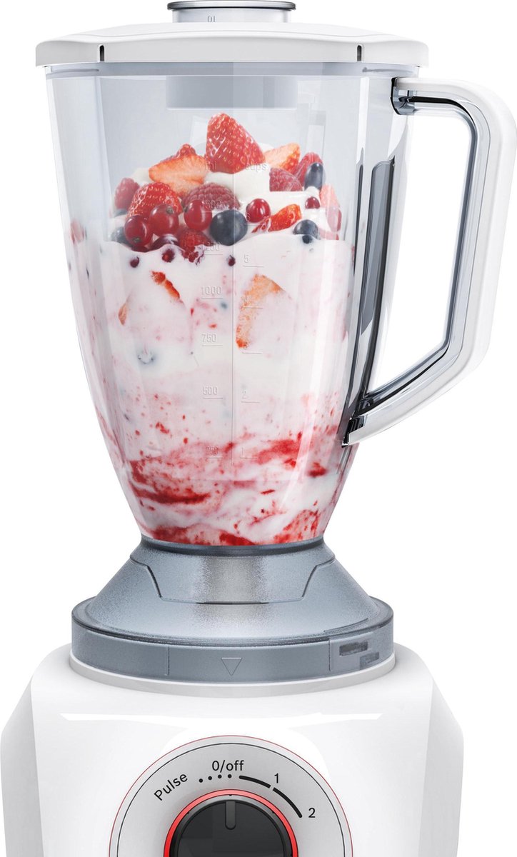 Bosch MMB21P0R Blender 500 W Wit, - Rojo