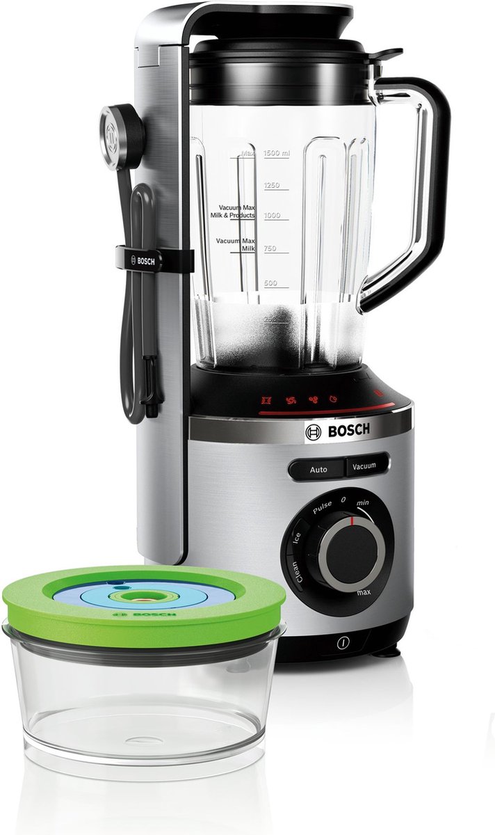 Bosch MMBV622M - Vitamaxx Blender 1000 W Aluminium, - Zwart