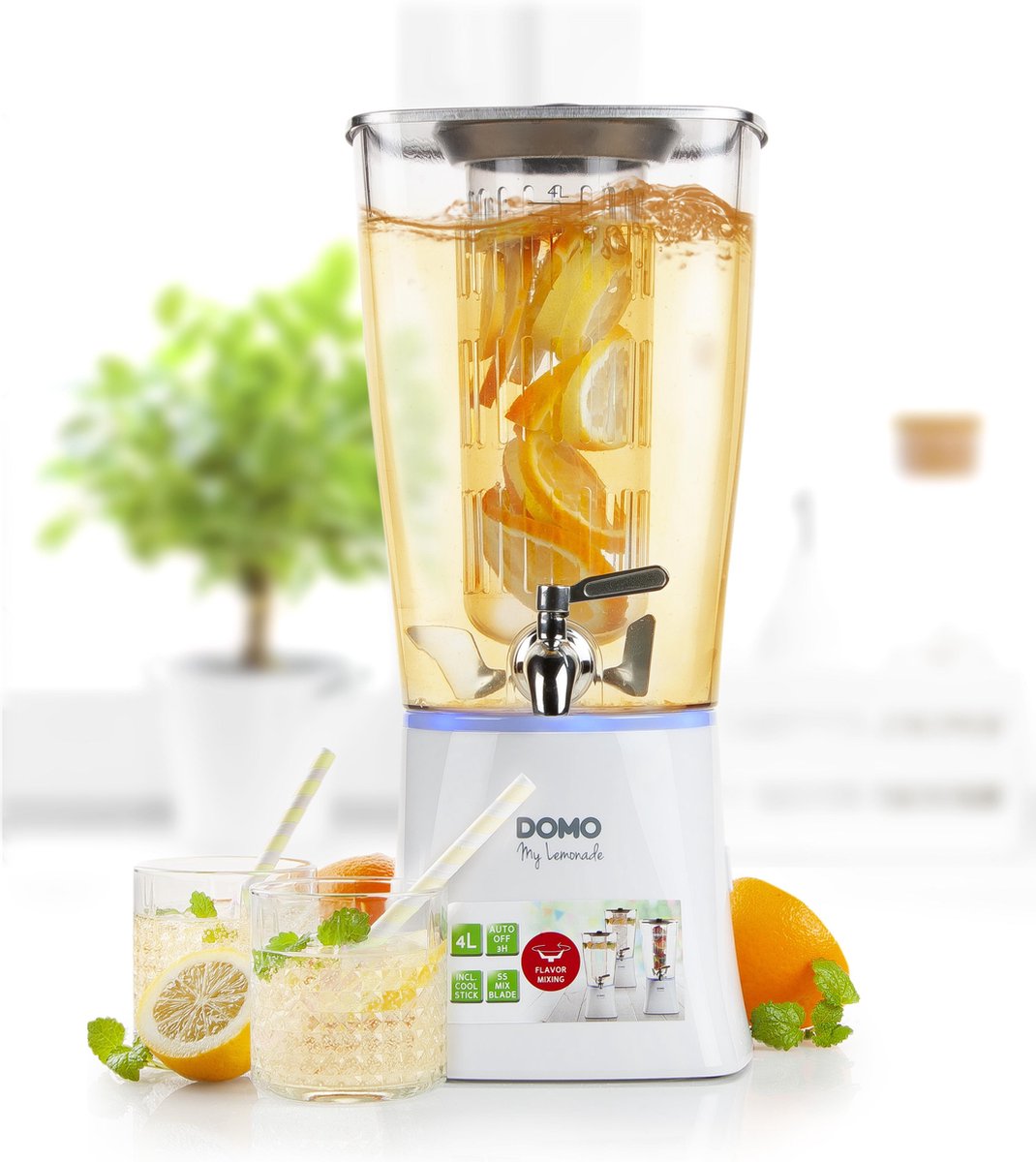 Domo My Lemonade Limonadedispenser 5 W - Wit