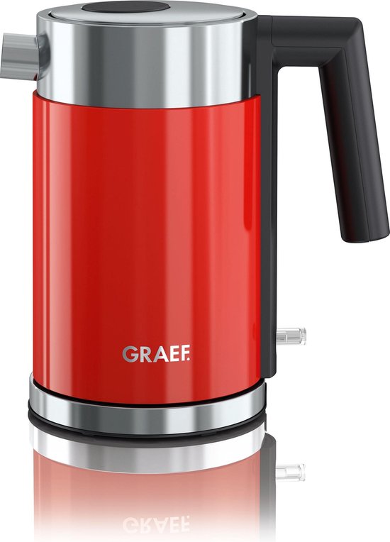 Graef WK403EU Waterkoker Snoerloos RVS, - Rood