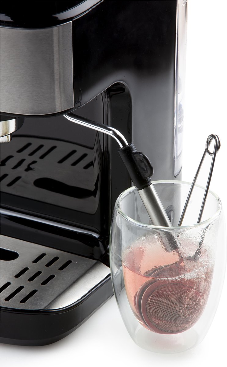 Domo DO711K Espressomachine, RVS 1450 W - Zwart