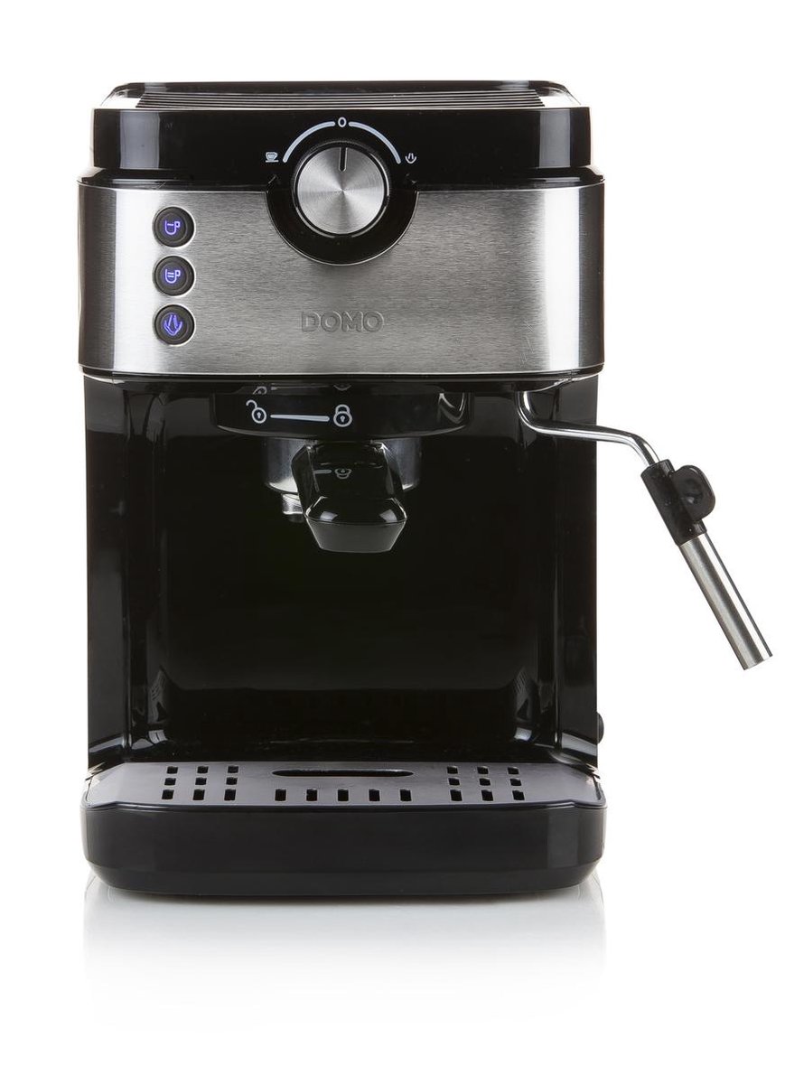 Domo DO711K Espressomachine, RVS 1450 W - Zwart