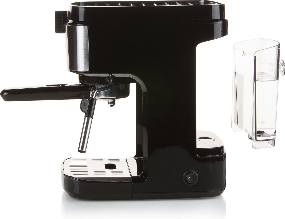 Domo DO711K Espressomachine, RVS 1450 W - Zwart