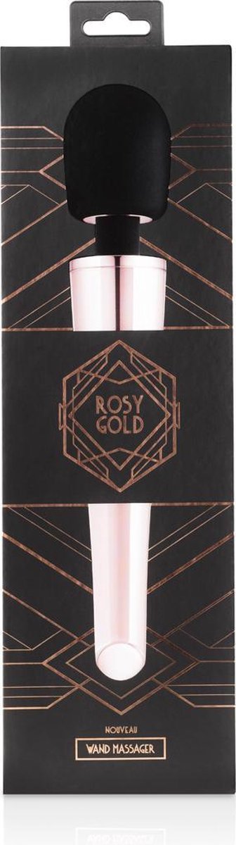 Rosy Gold - Nouveau Wand Massager - Zwart