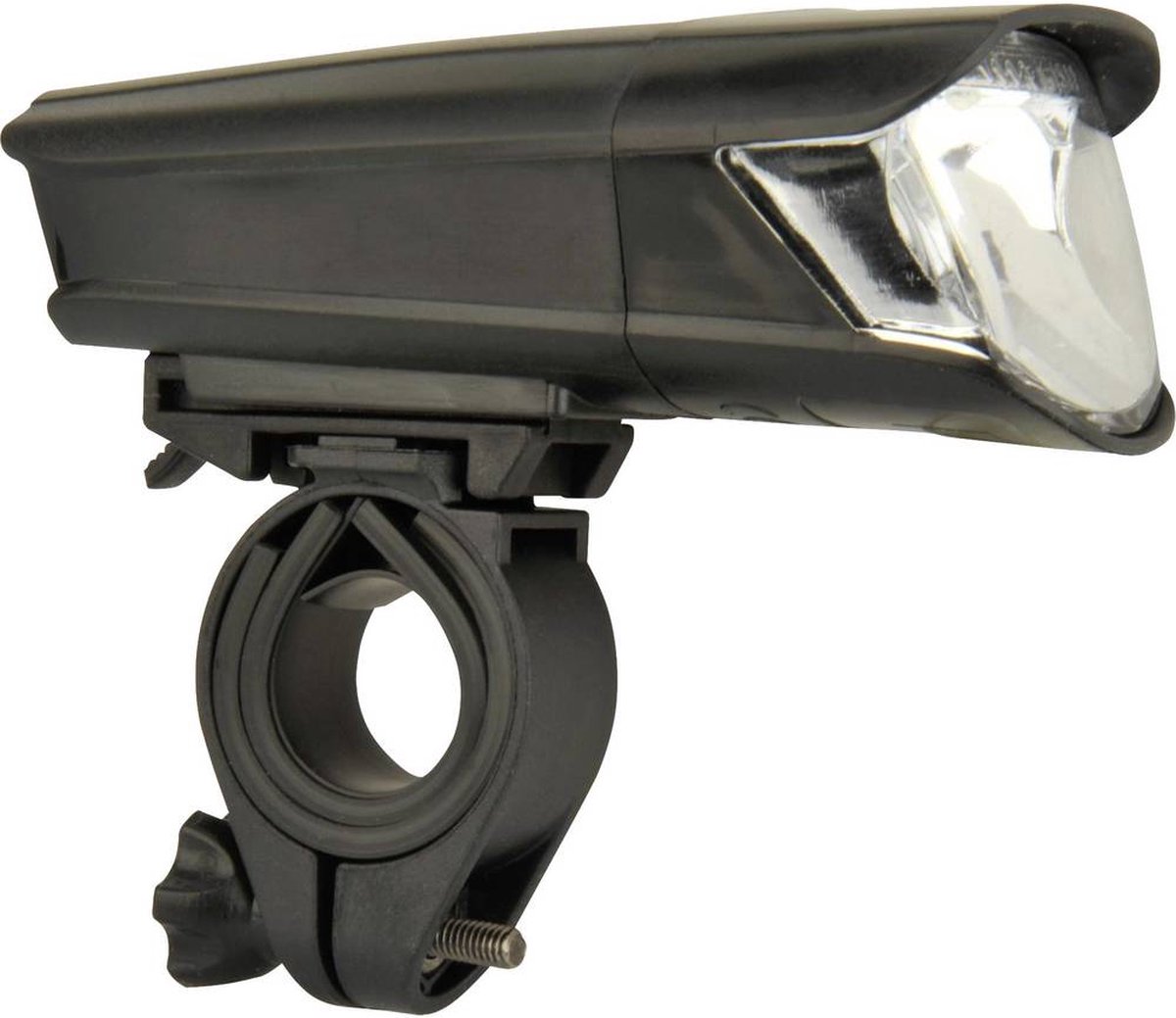 Fischer Fahrrad Koplamp 85353 LED werkt op batterijen - Zwart