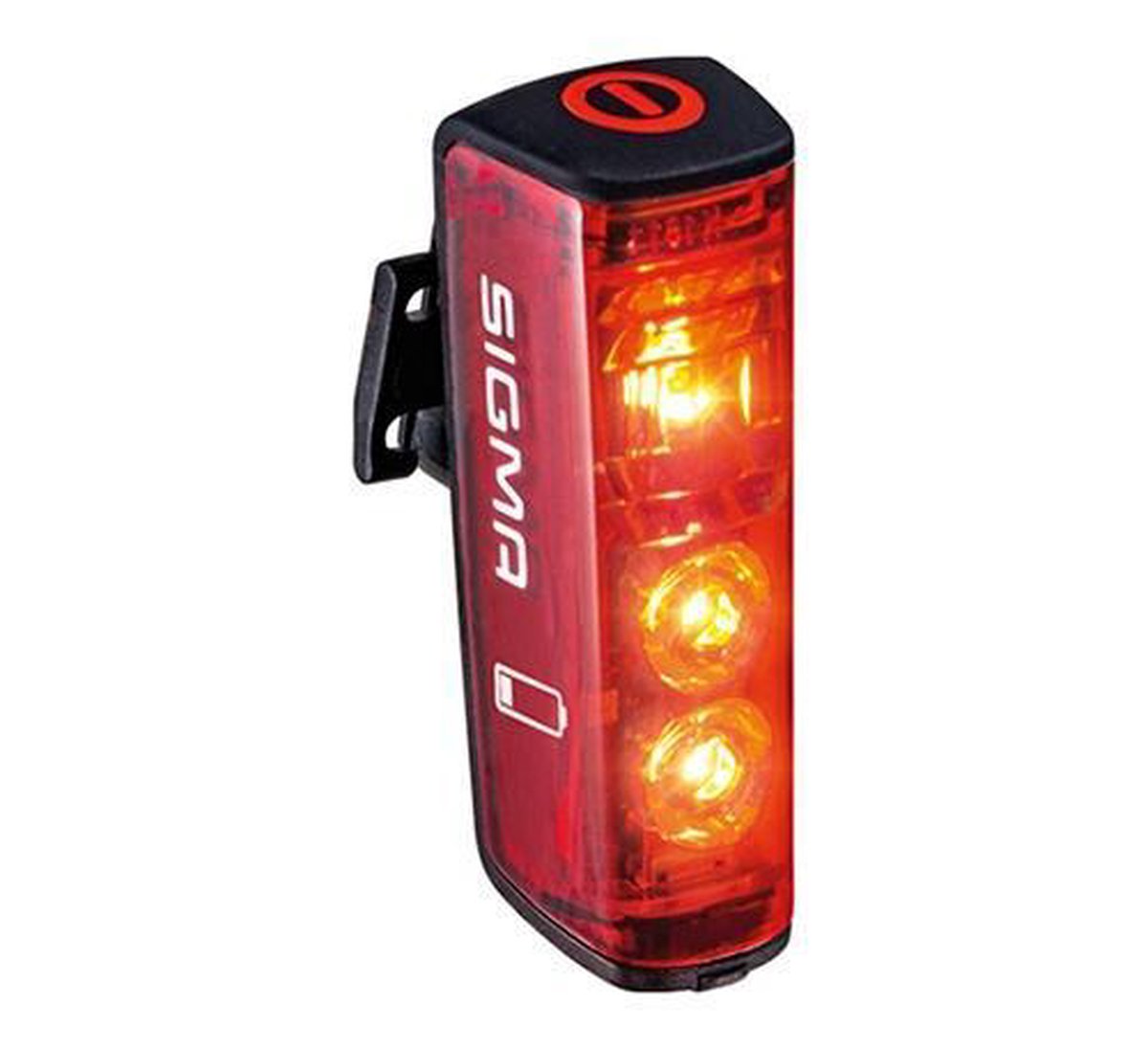 Sigma Fietsverlichtingsset AURA 80 FL / Blaze Set LED werkt op een accu - Rood