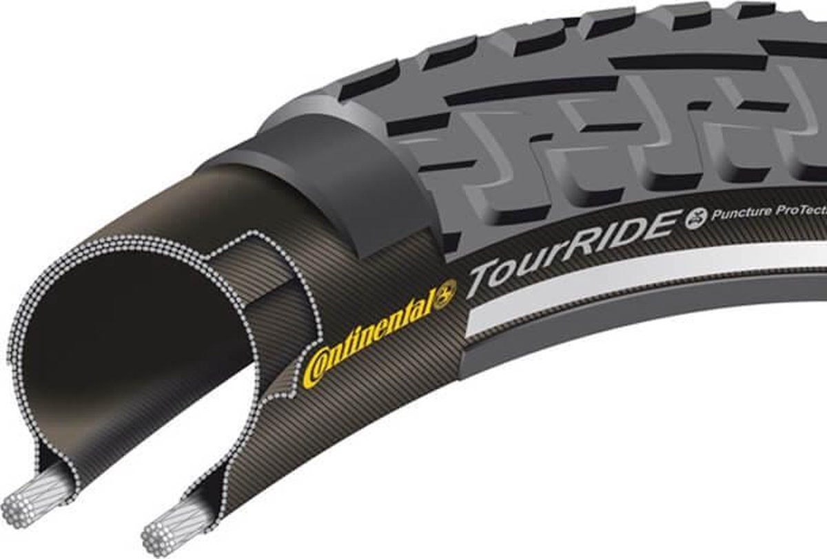 Continental Buitenband 28 inch RIDE TOUR 32-622 28 - Zwart
