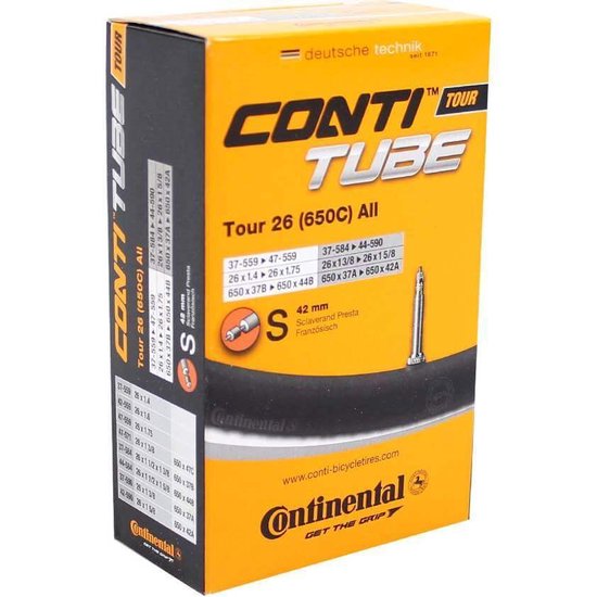Continental Binnenband 26 inch Tour 26 37/559-47/597 SV42 Sclaverand-ventiel (SV) - Zwart