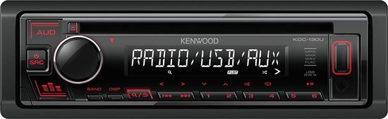 Kenwood Autoradio enkel DIN KDC-130UR