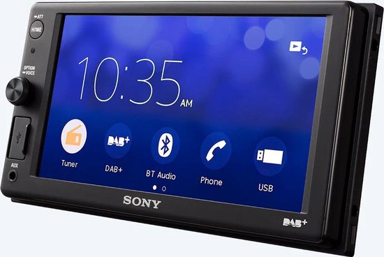 Sony Autoradio met scherm dubbel DIN XAV-AX1005KIT AppRadio, Bluetooth handsfree, DAB+ tuner, Aansluiting voor achteruitrijcamera