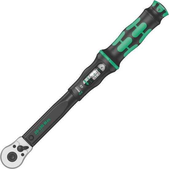 Wera Click-Torque C 2 05075621001 Momentsleutel Met omschakelbare ratel 1/2 (12.5 mm) 20 - 100 Nm