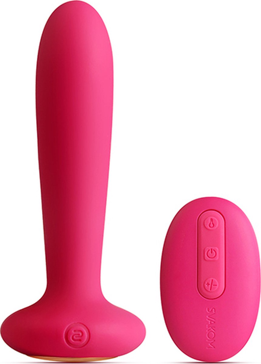 SVAKOM Primo Heating Butt Plug Wine Red - Rood