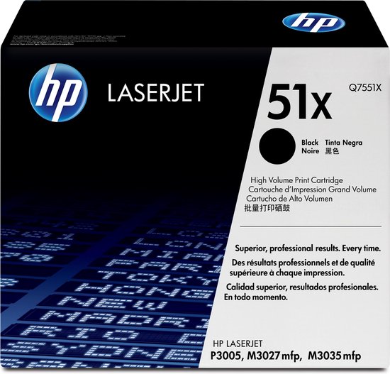 HP 51X - Tonercartridge / / Hoge Capaciteit - Zwart